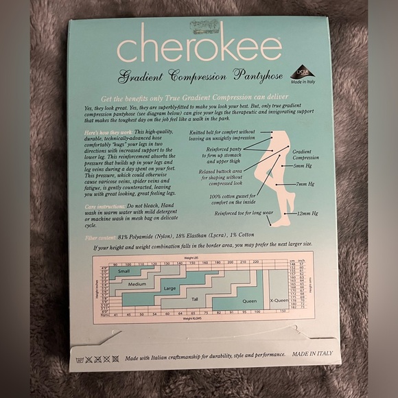 COPY - Cherokee True Support gradient compression pantyhose NWT - Picture 2 of 3